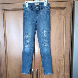 Abercrombie Kids Blue Distressed Skinny Jeans